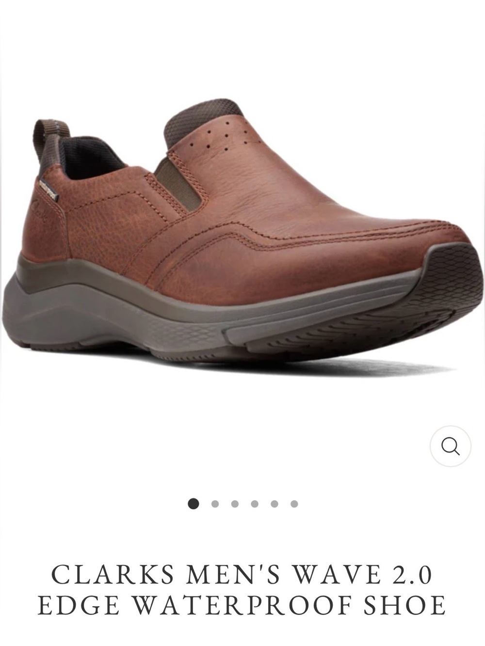 Clarks Men’s Slip-On Waterproof Loafer - Brown & Gray